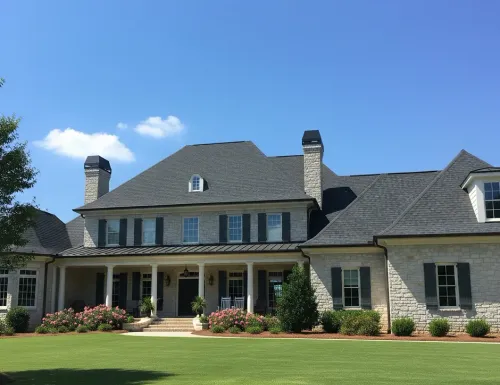 Professional roofing team completing a quality roof installation in Alpharetta, GA